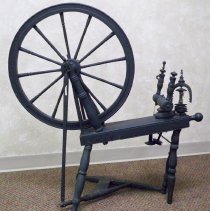 Wooden spinning wheel