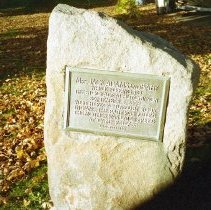 Mrs. Jack Adams & baby monument