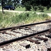Completed railroad track repairs