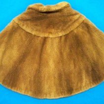 Brown fur cape
