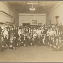 Large group of unidentified people