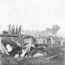 Steam tractor wreck