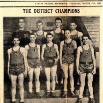 1938 Lester Prairie basketball champion team