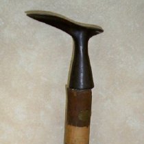 Shoemaker's cast iron anvil & wooden stand