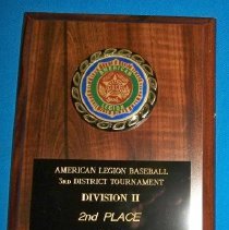 2002 2nd place plaque
