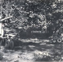 Paul Gaines at Lake Marion after 1952 tornado