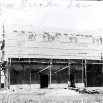 Wm. Grenke Barn Being Built
