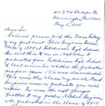 Ruby Benjamin Madsen letter