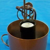 Copper ring lamp fixture