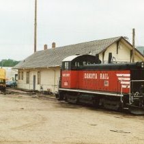 Dakota Rail locomotive #1206 at Great Northern depot, Hutchinson, MN