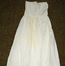 White cotton baby slip