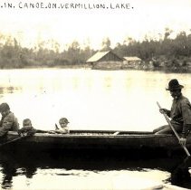 Indian Family in Canoe, Lake Vermillion