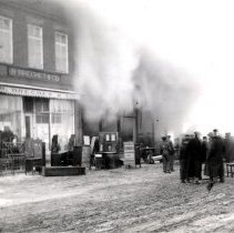 Fire at Hector, MN near B. Brechet & Co.