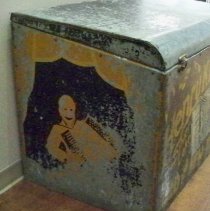 Henry Klima's large metal trunk