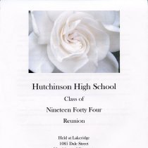 1944 HHS Class Reunion booklet