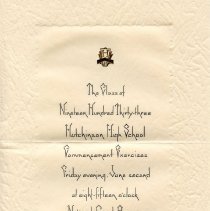 Class of 1933 HHS graduation announcement