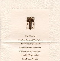 Class of 1932 HHS graduation announcement