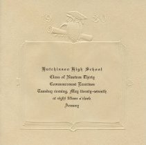 Class of 1930 HHS graduation announcement
