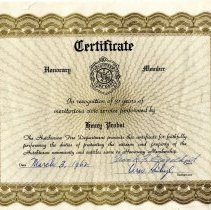 Henry Probst, Hutchinson Fire Department, 1962