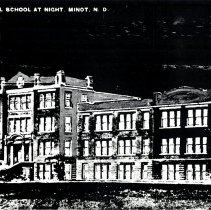 State Normal School at Night, Minot, ND