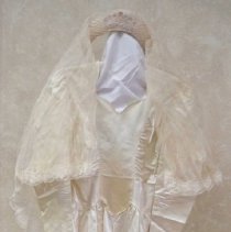 Satin wedding dress