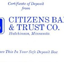 Citizens Bank & Trust Co. sleeve