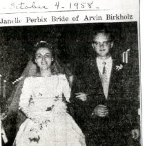 Janelle Perbix and Arvin Birkholz