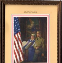 Promotional novelty WWII lithograph