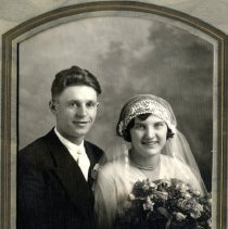 Wedding: George Lhotka Sr. & Mary Wosmek, 1930.