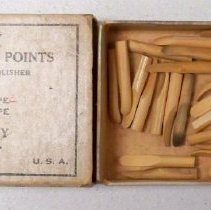 Wood dental points