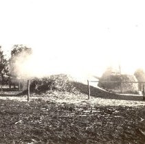 Chaff Pile at Threshing Time