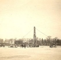 Pile Driver on Winsted Lake