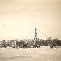 Pile Driving on Winsted Lake