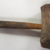 Large handmade wooden mallet