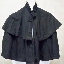 Black double cape