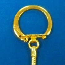 Gold metal key chain