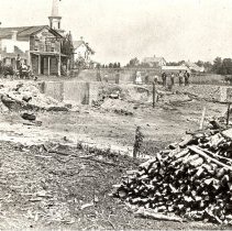 Aftermath of 1886 Winsted, MN Fire