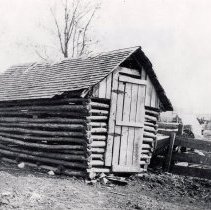 Log Corn Crib on Long Acres Farm