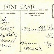 A Loving Birthday, reverse