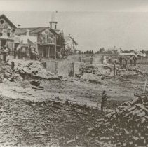 Aftermath of 1886 Winsted, MN Fire