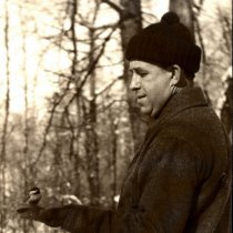 Joe Eheim with Chickadee