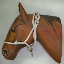 Sculpture of a horse head