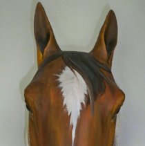 Sculpture of a horse head