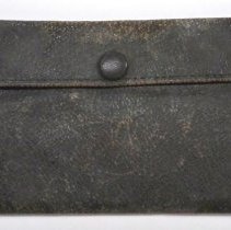 Novelty black leather wallet