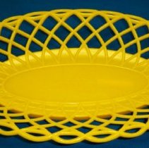 Yellow plastic bowl