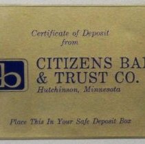 Vinyl deposit holder