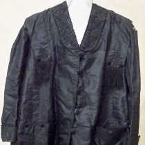 Black silk coat