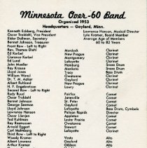 Minnesota Over-60 Band