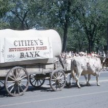 Hutchinson Centennial Water Carnival, 1955, Citizen's Bank float