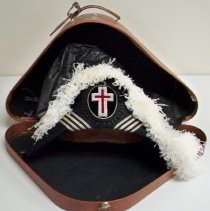 Knights Templar Sir Knight Chapeau (hat) with case